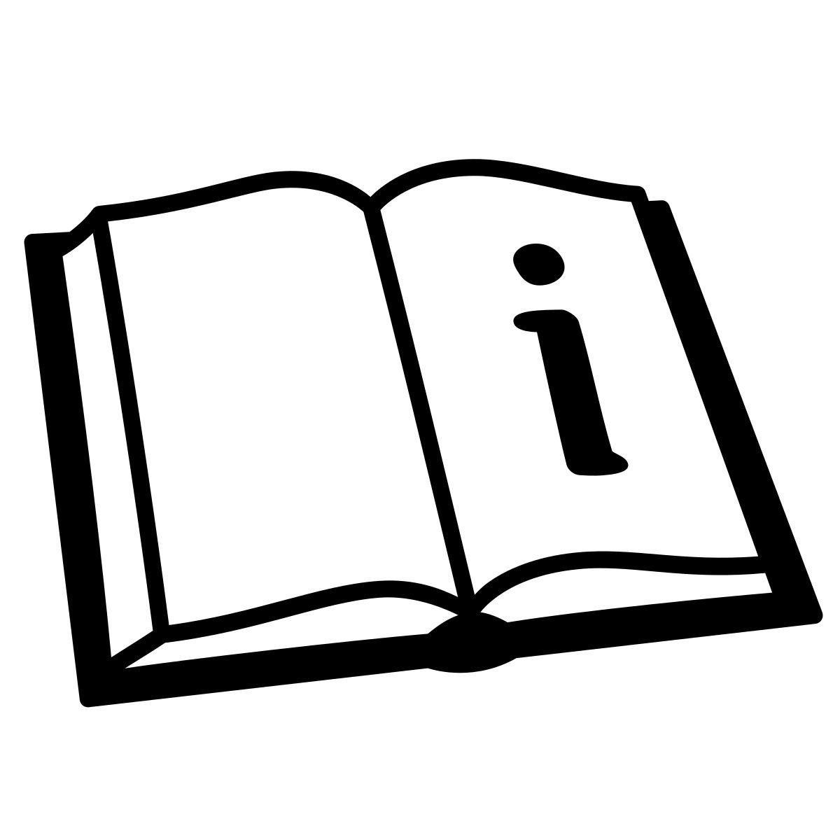 comic style user manual icon
