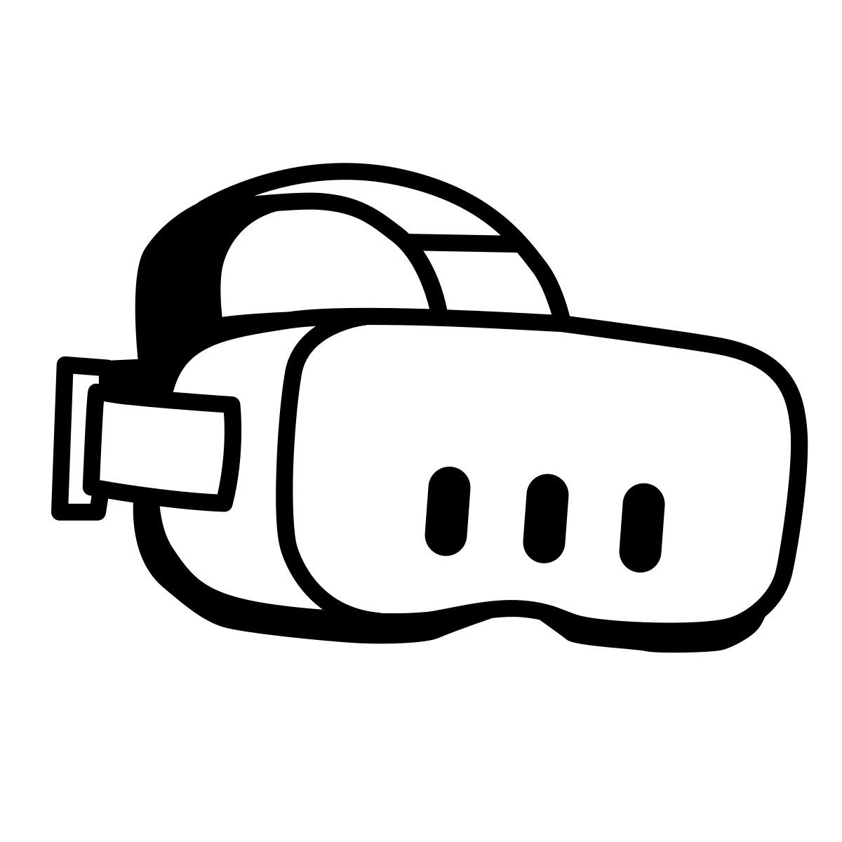 comic style 虚拟现实 icon