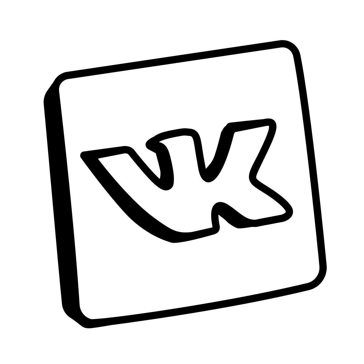 comic style vk.com icon