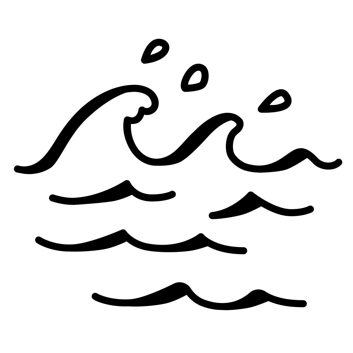 comic style element wasser icon