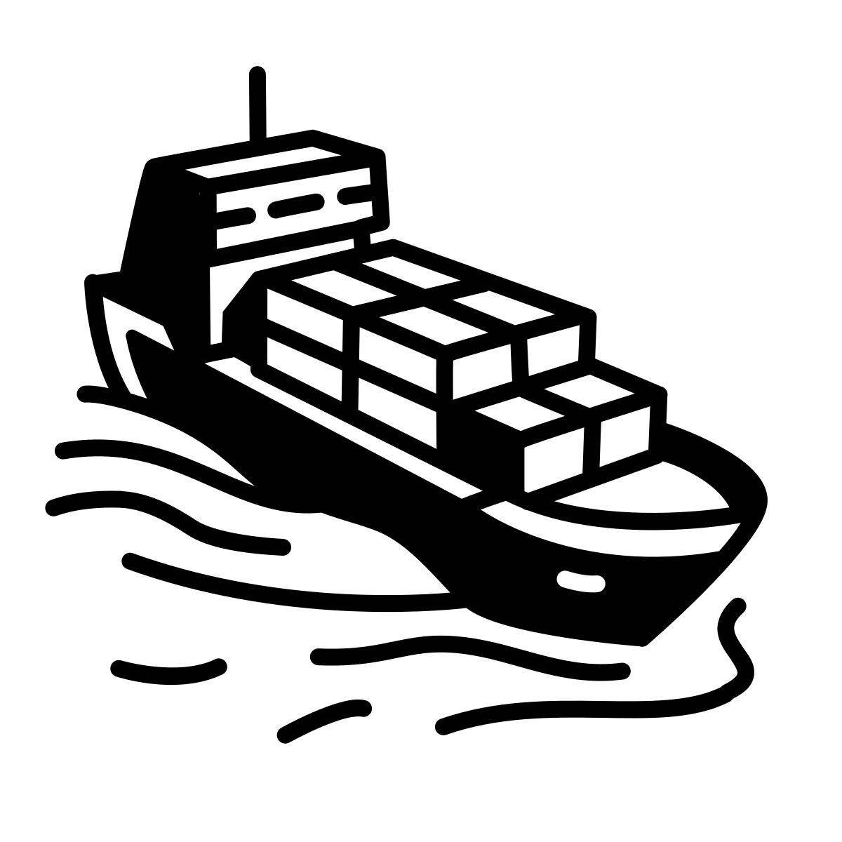 comic style transport maritime icon