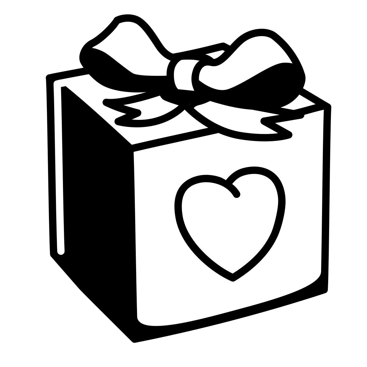 comic style regalo di nozze icon
