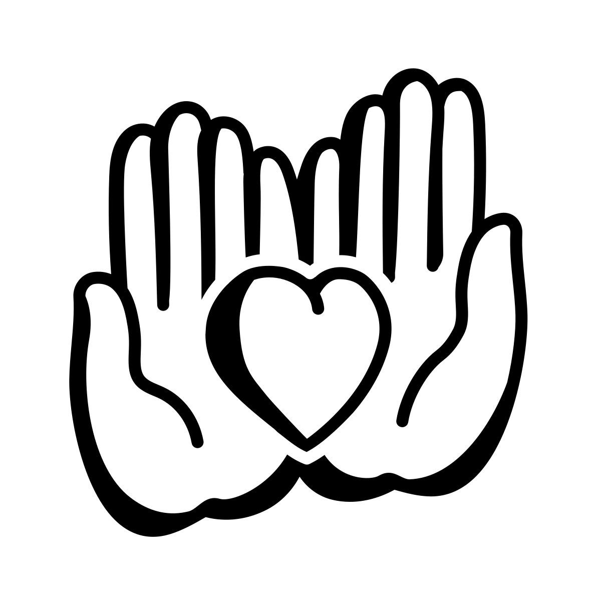 comic style charity icon