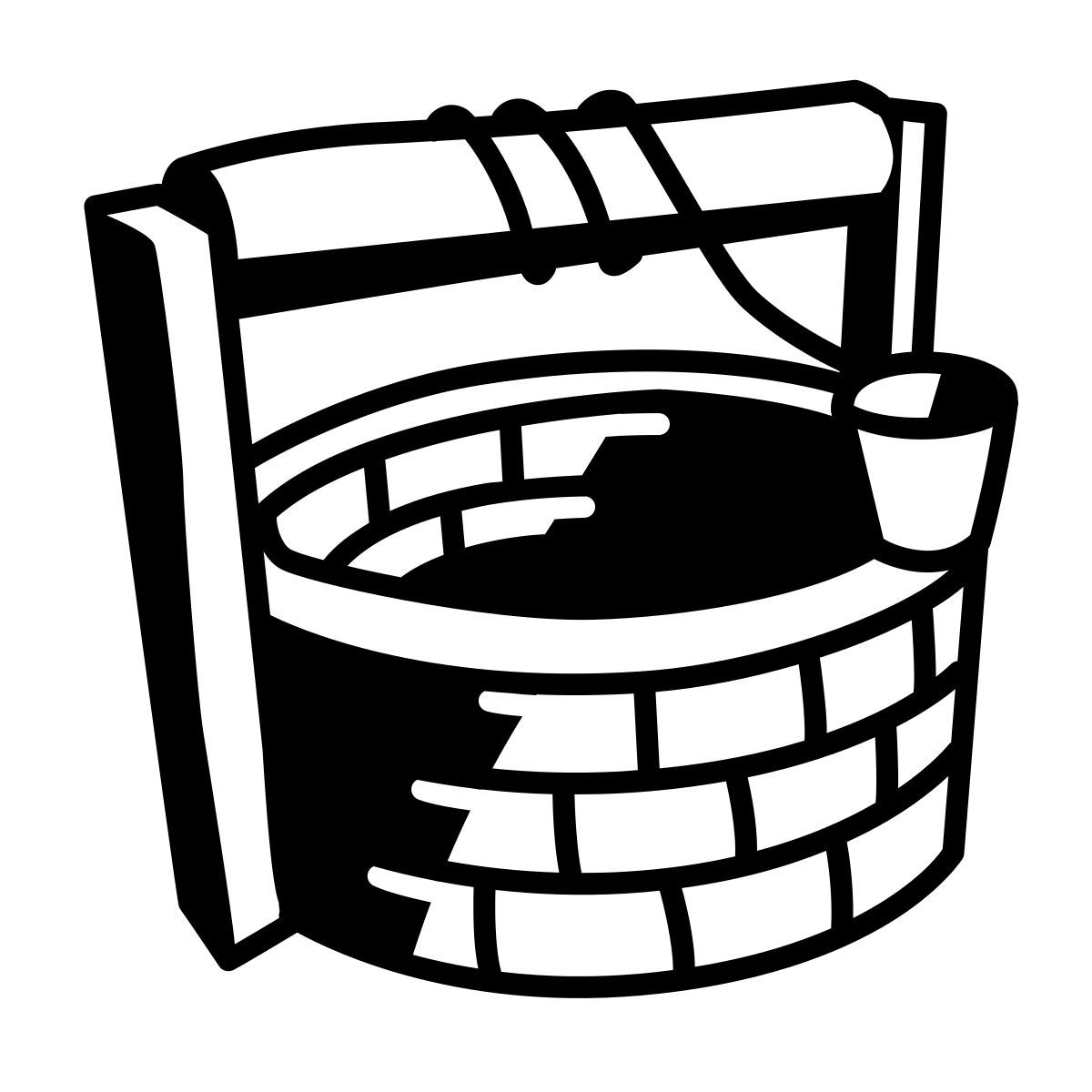 comic style well icon