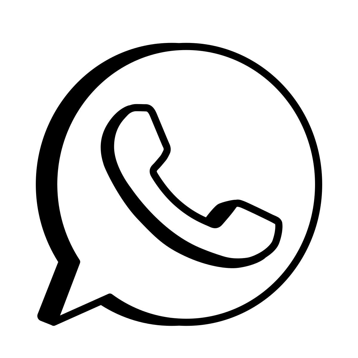 comic style whatsapp icon