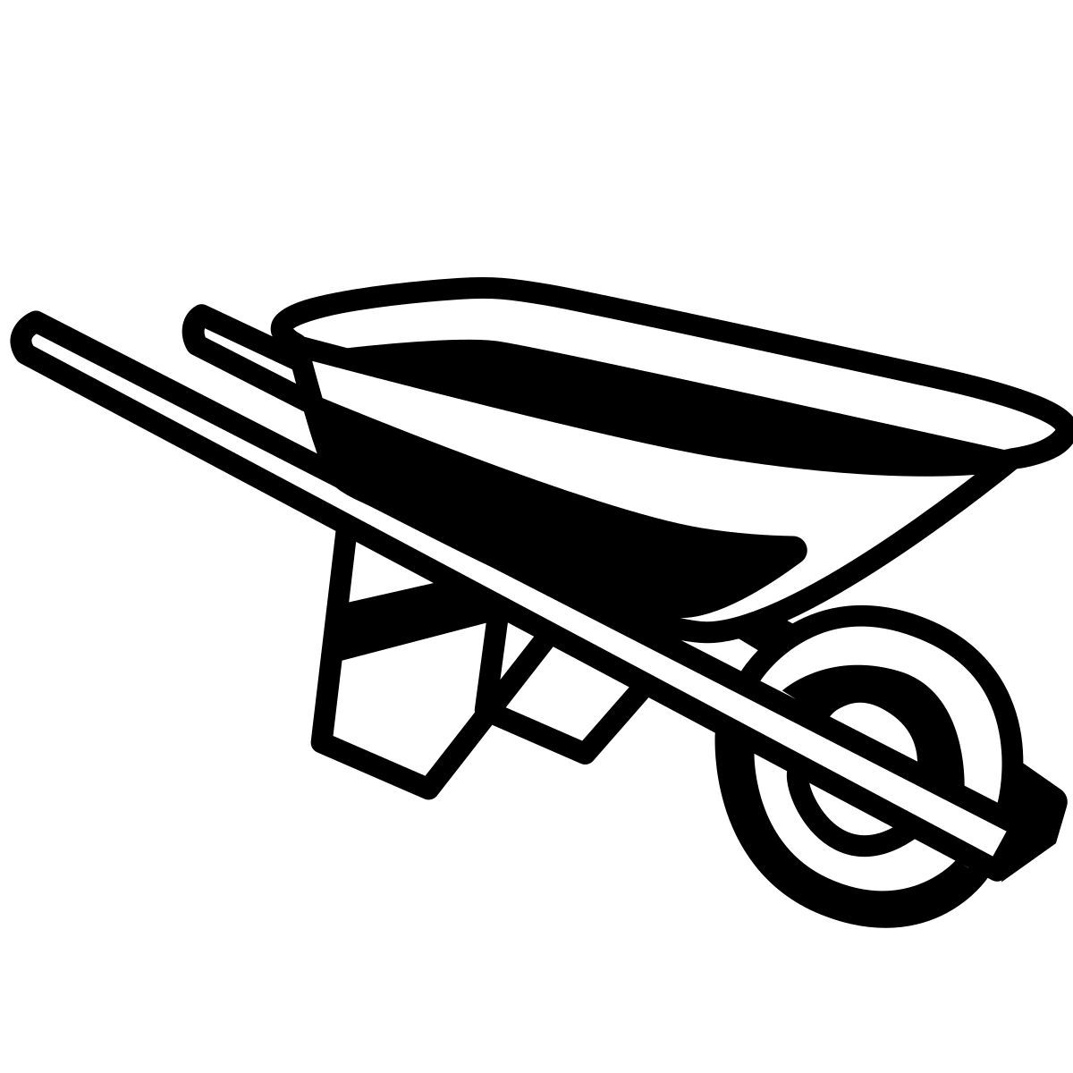 comic style carretilla icon