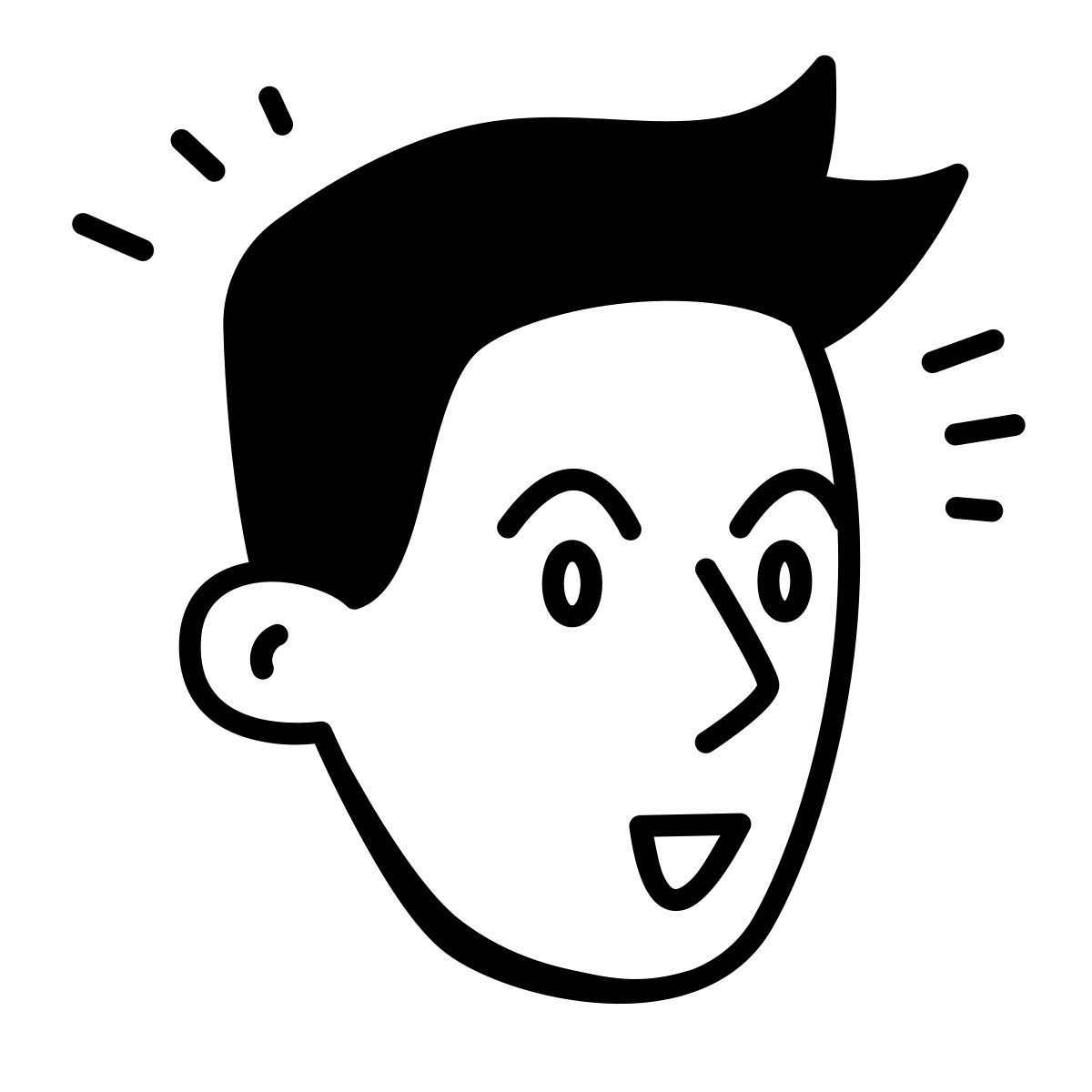 comic style gagnant icon