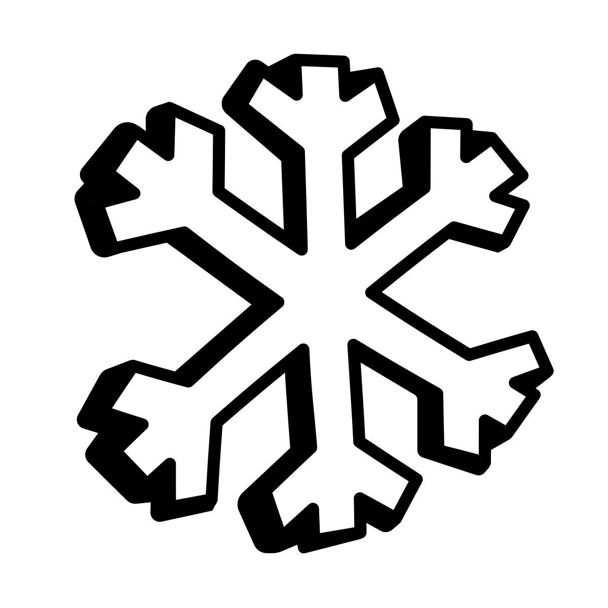 comic style winter icon