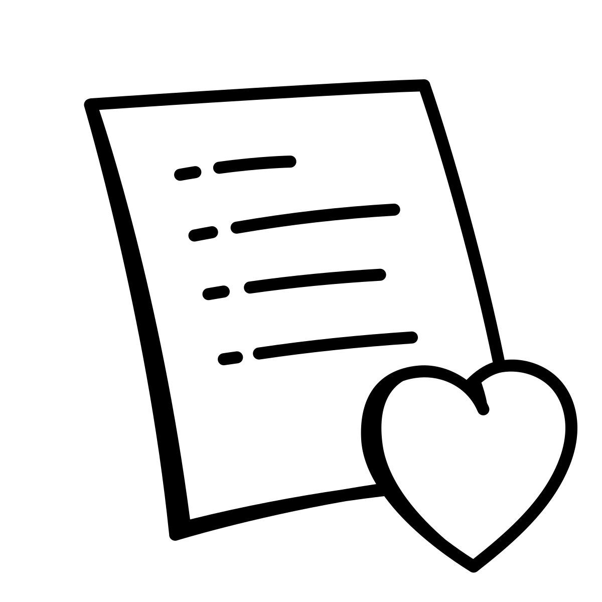 comic style lista de desejos icon