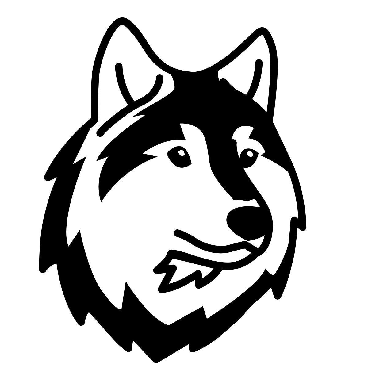 comic style 狼 icon