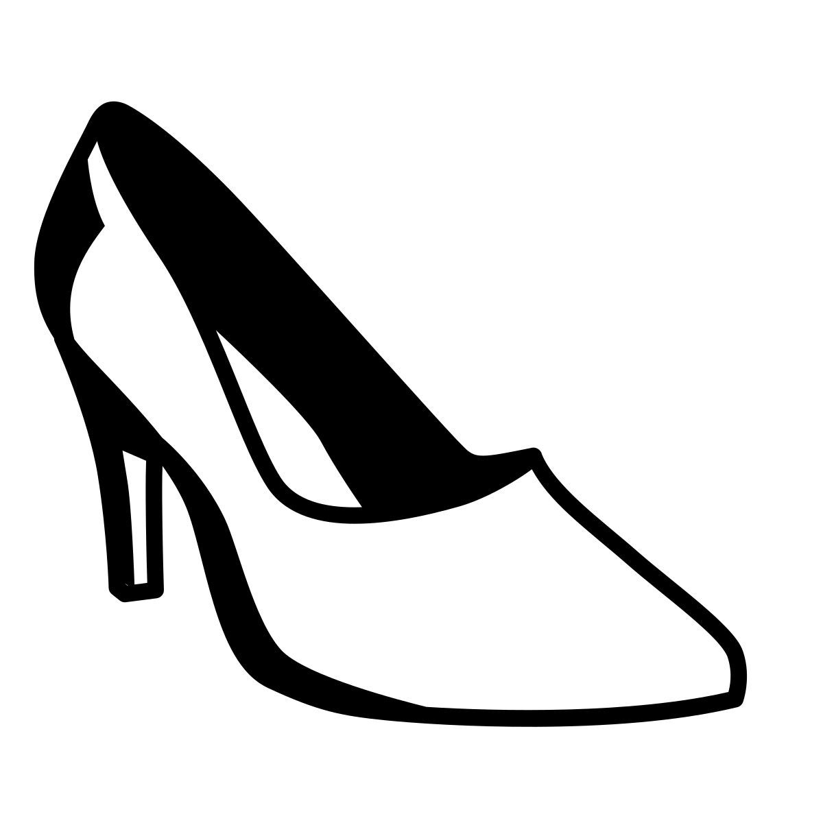 comic style high heels icon