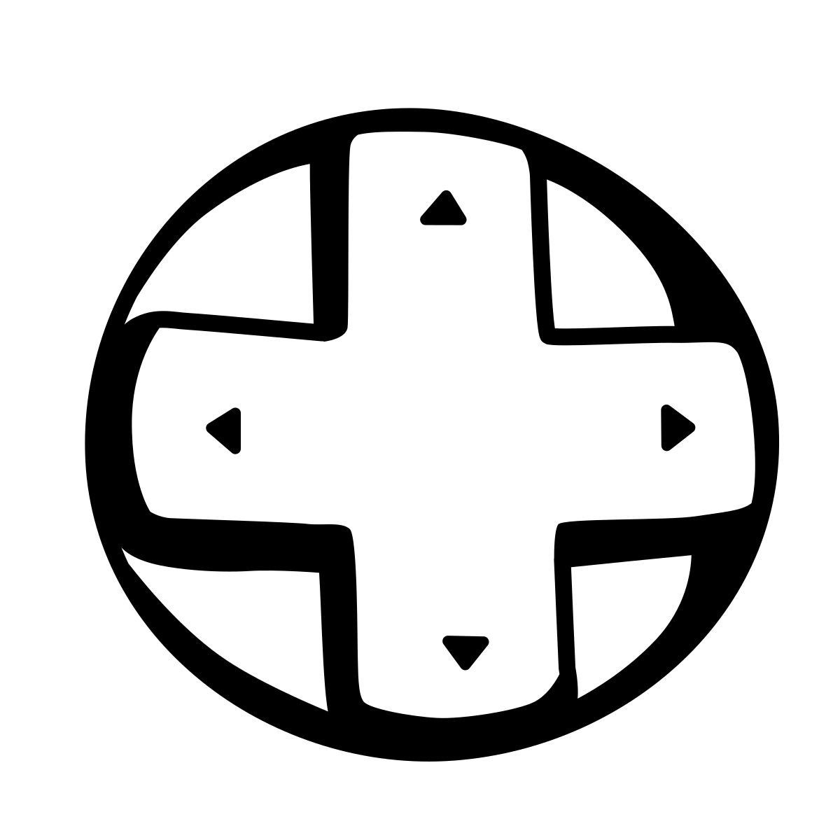 comic style xbox cross icon
