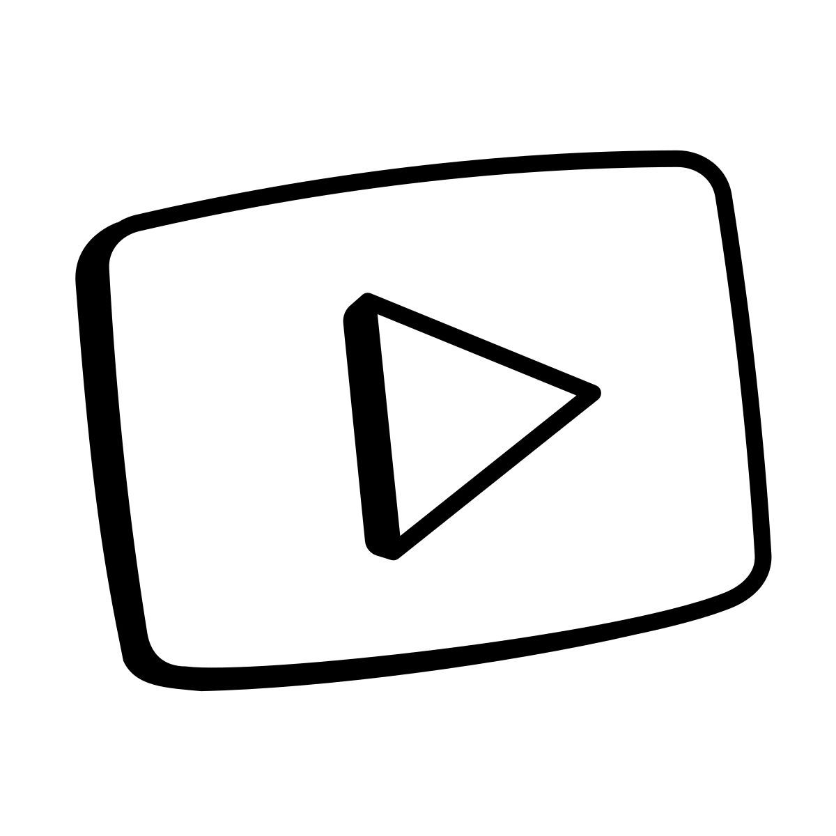 comic style youtube icon