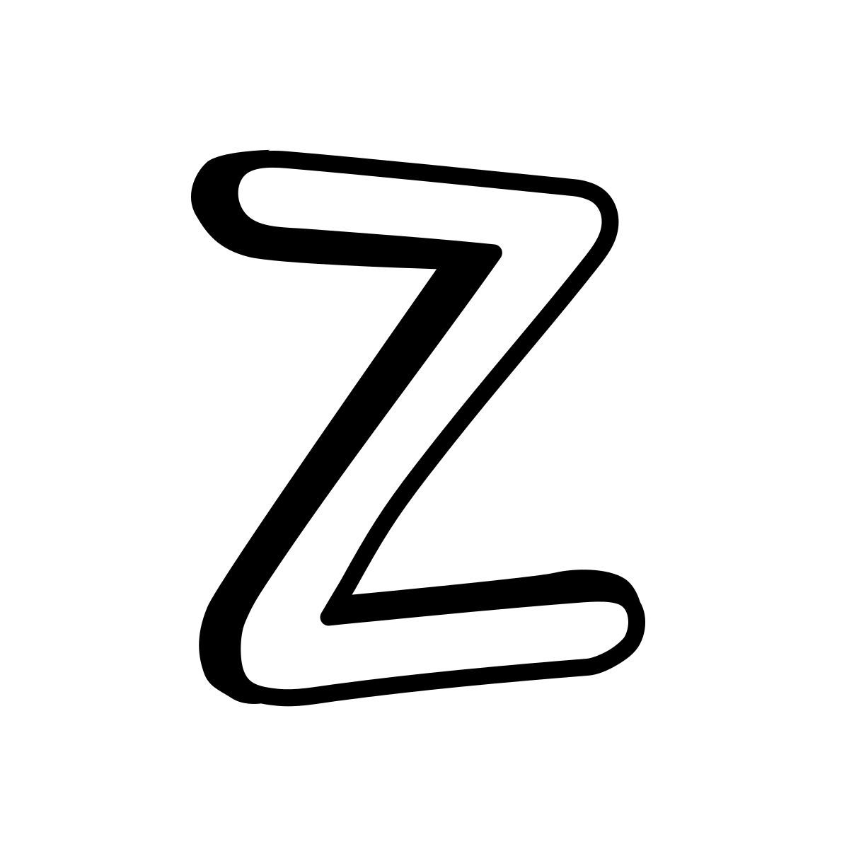 comic style z icon