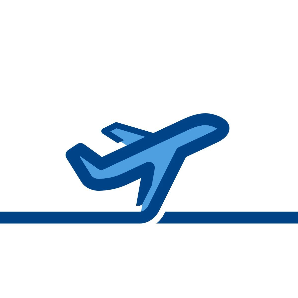 connect color style decollo aereo icon