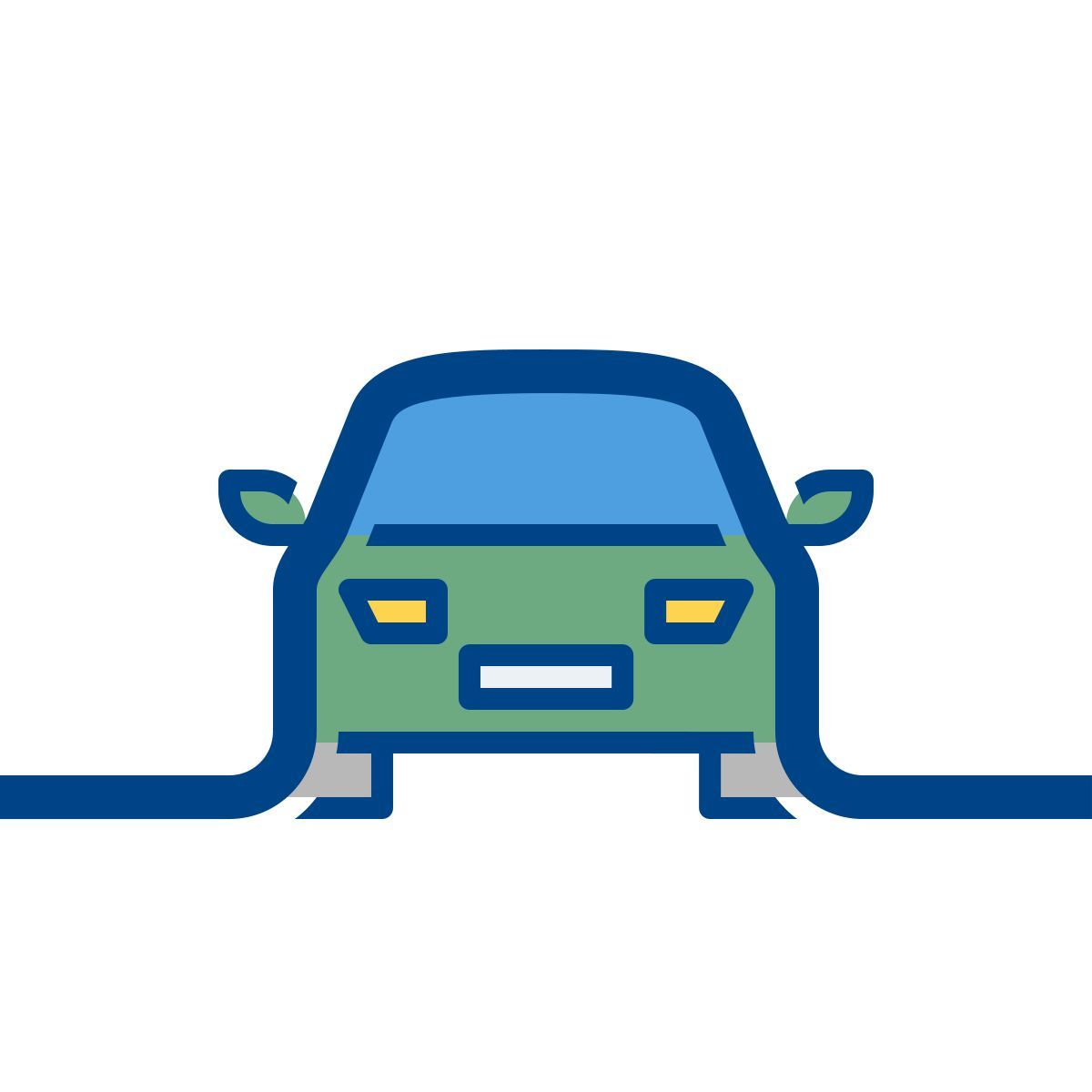 connect color style voiture icon