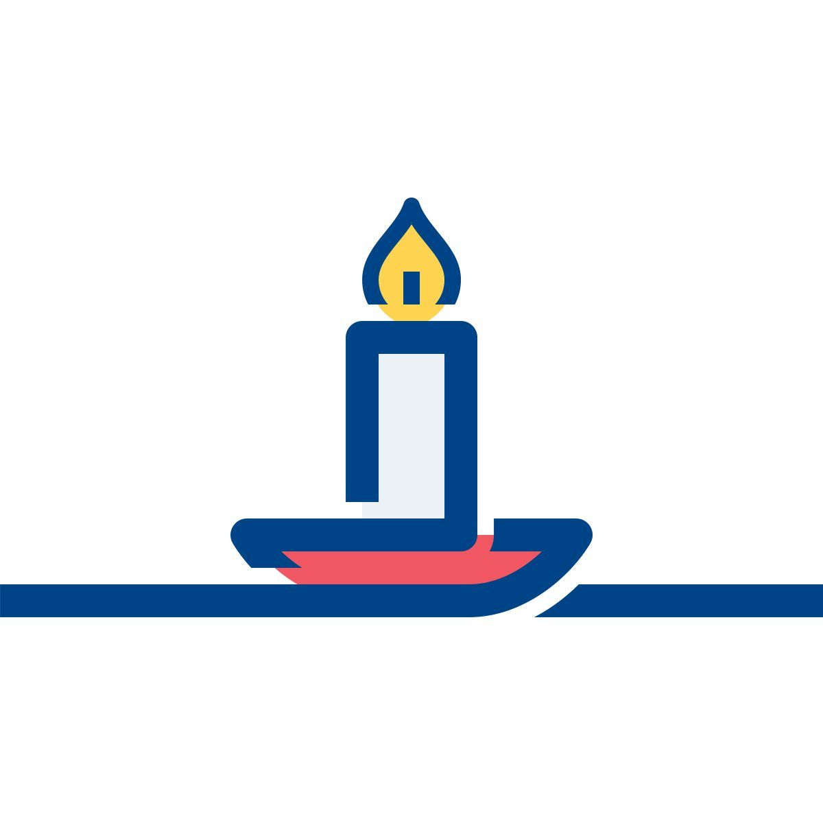 connect color style weihnachtskerze icon