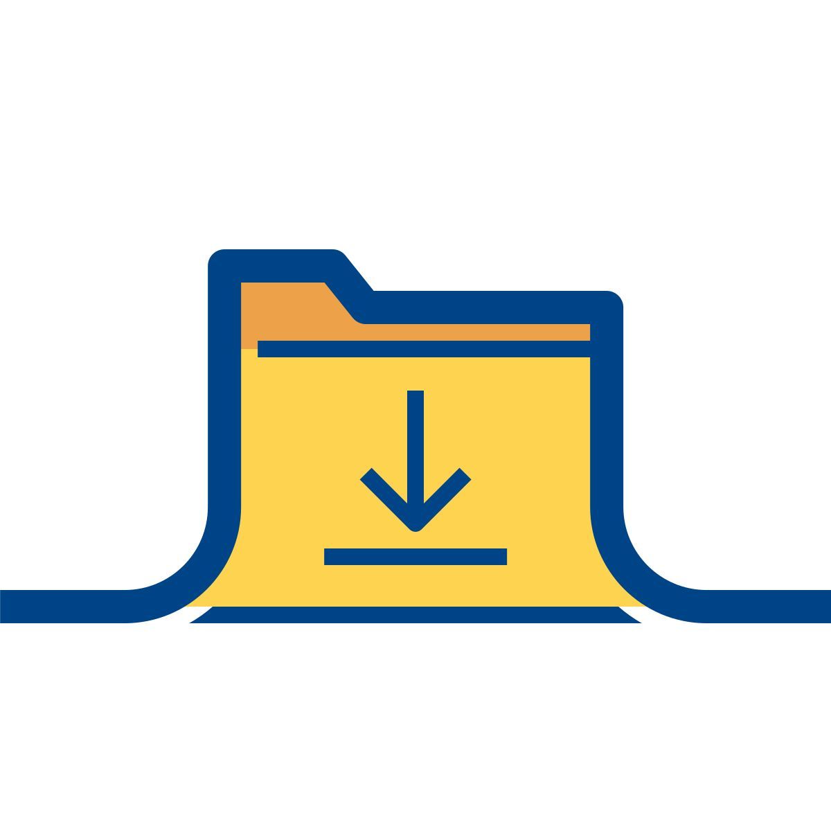 connect color style cartella download icon