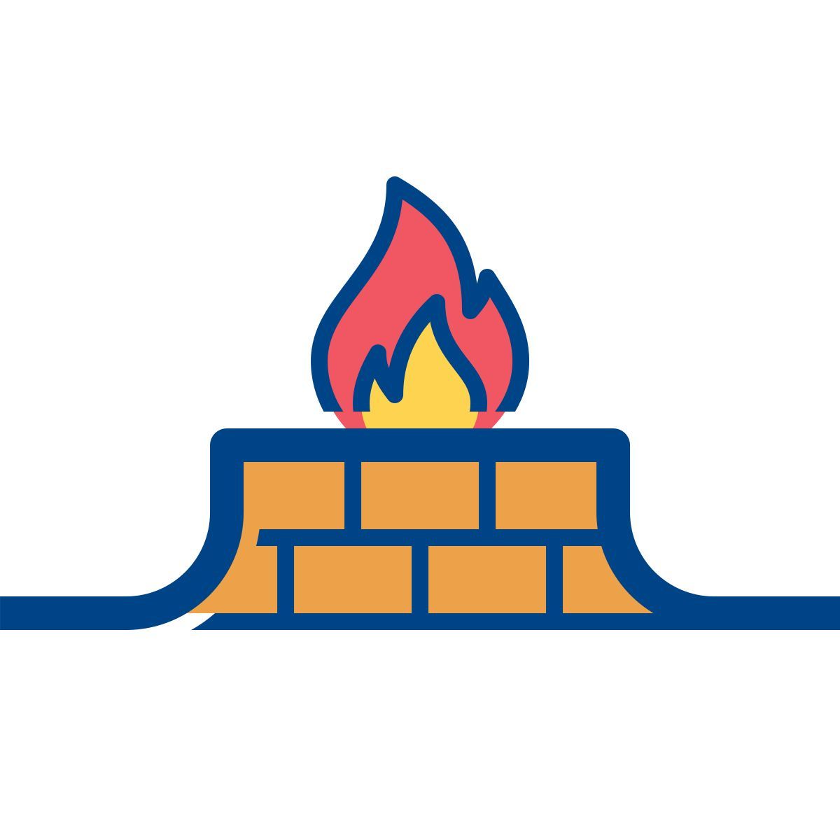 connect color style firewall icon