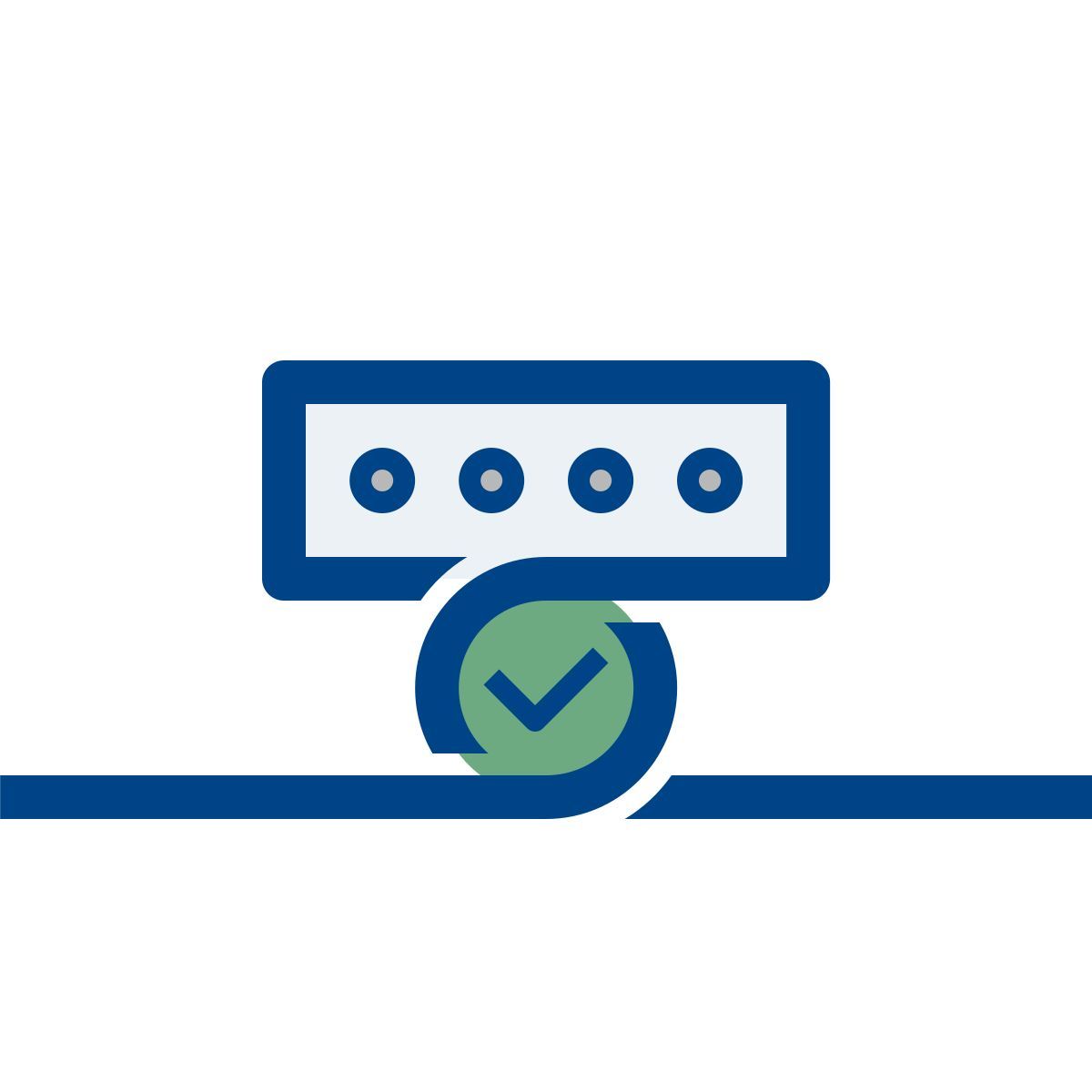 connect color style 비밀번호 코드 icon