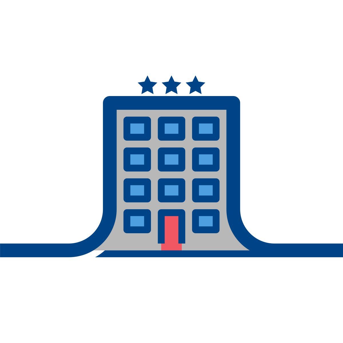 connect color style hôtel étoilé icon