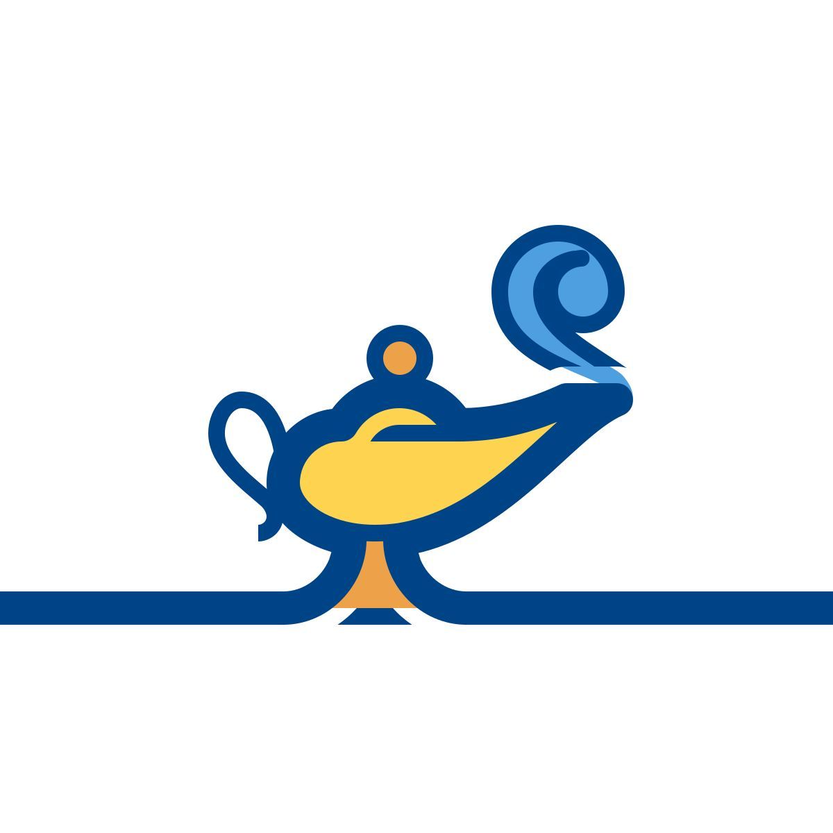 connect color style lampada di aladino icon