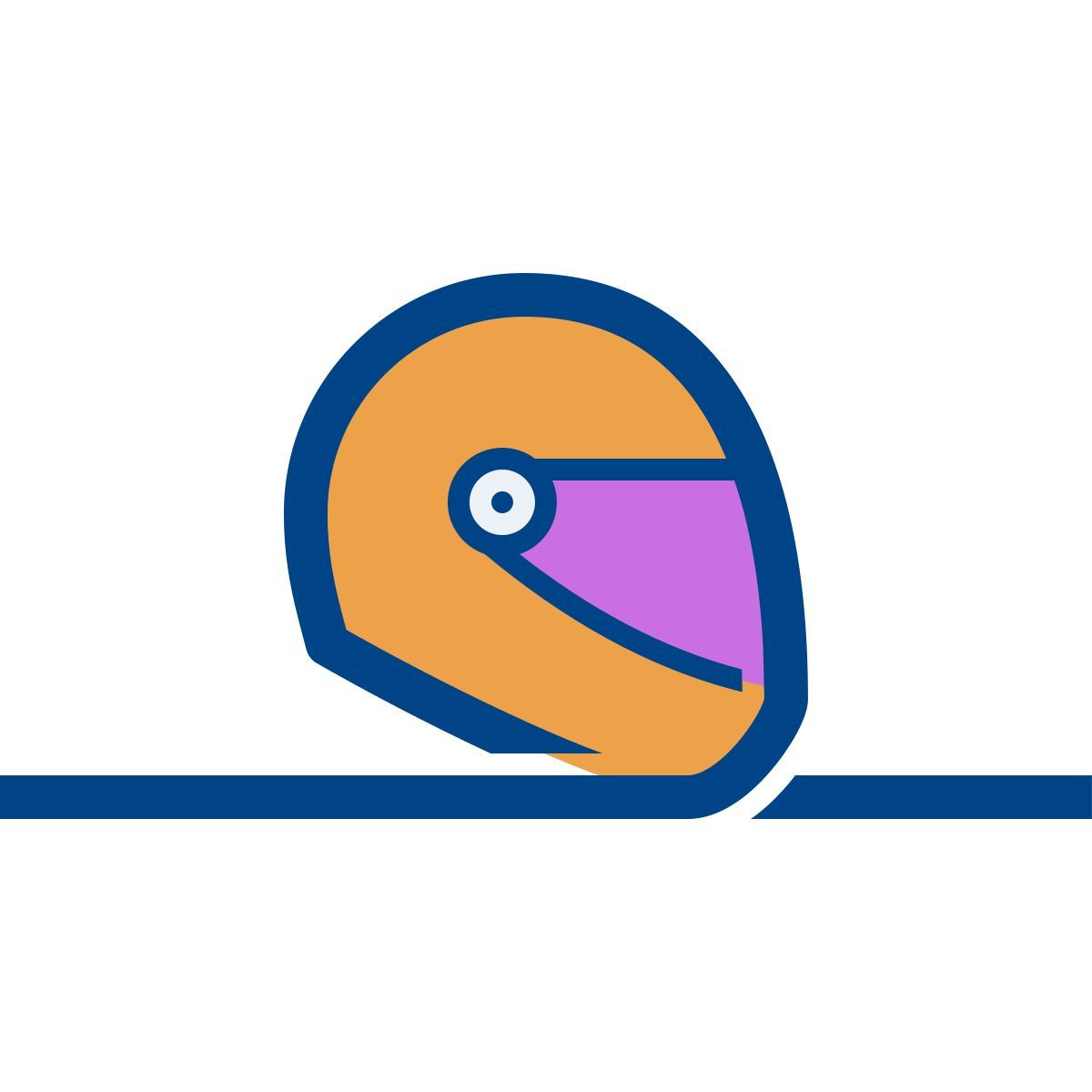 connect color style 摩托车头盔 icon