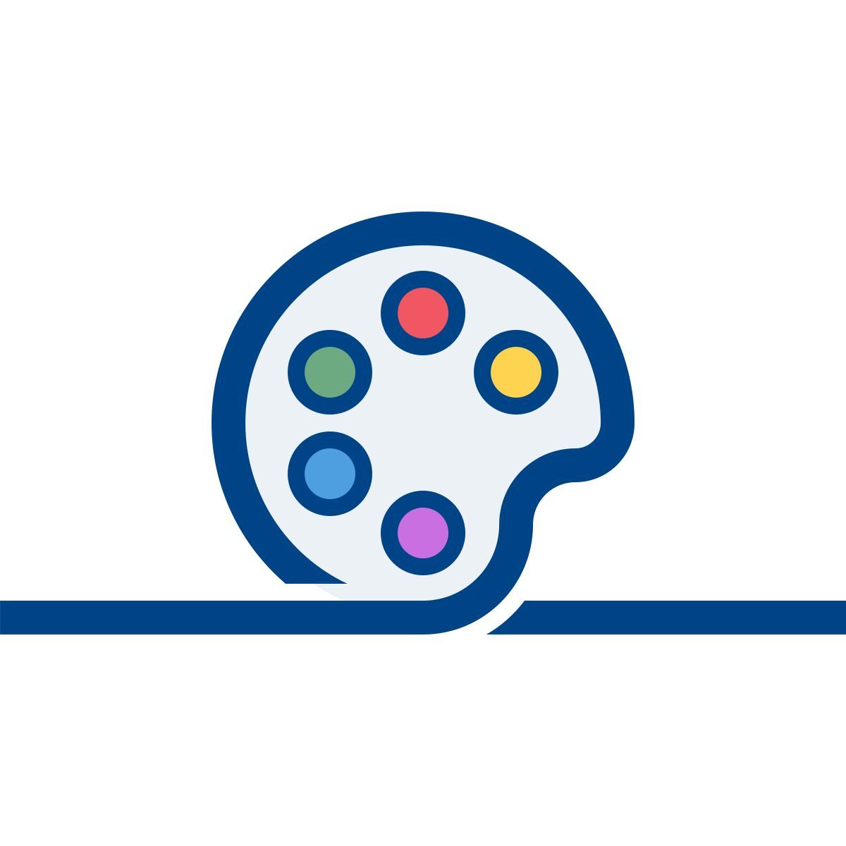 connect color style paint palette icon