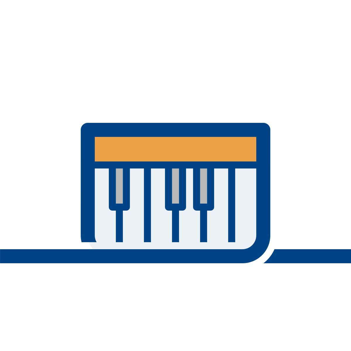 connect color style piano icon