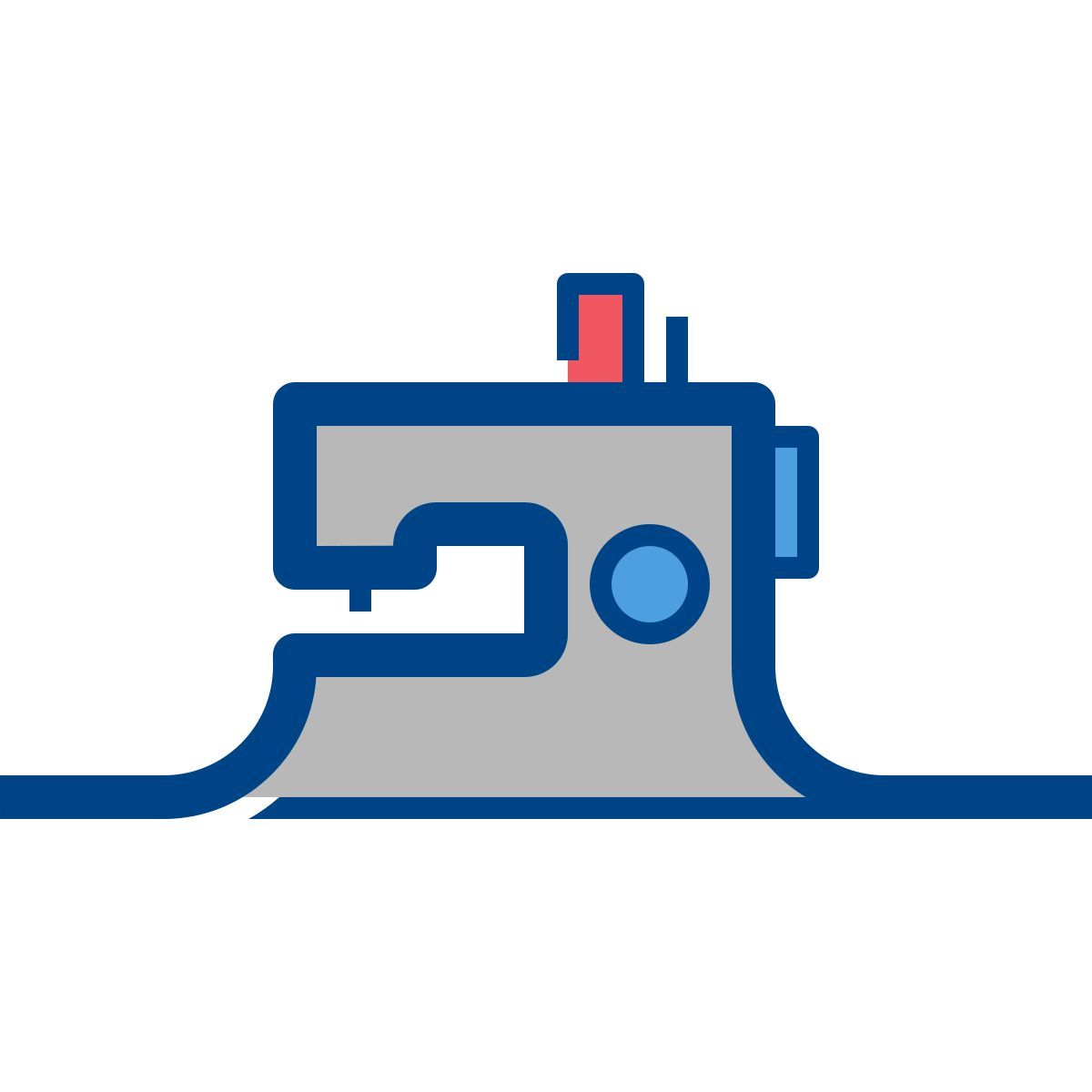 connect color style 缝纫机 icon