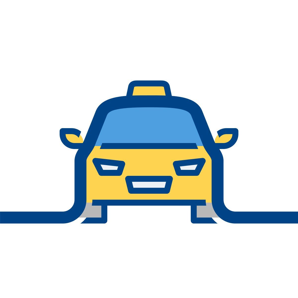 connect color style taxi icon