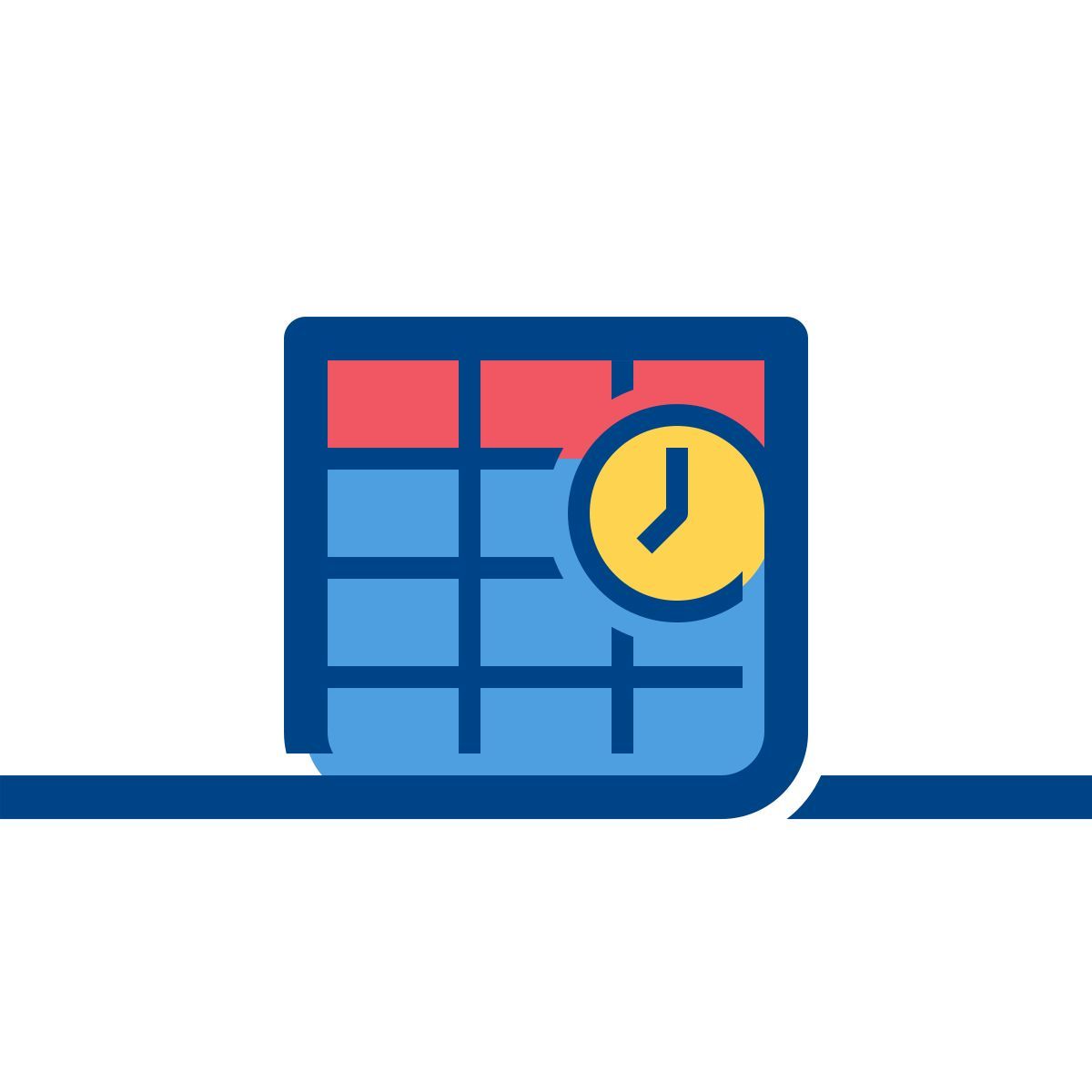 connect color style calendario icon