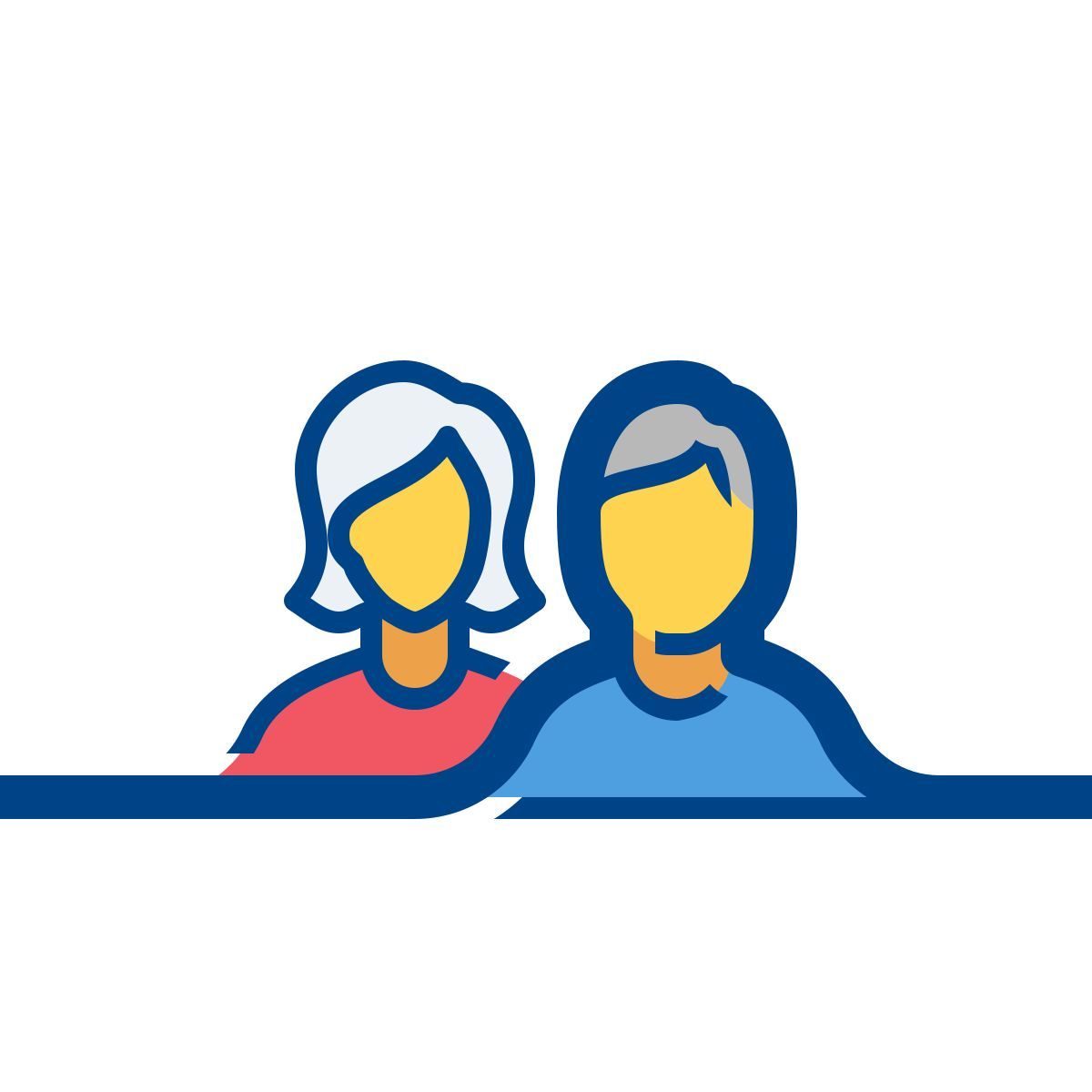 connect color style 사용자 그룹 남성 여성 icon