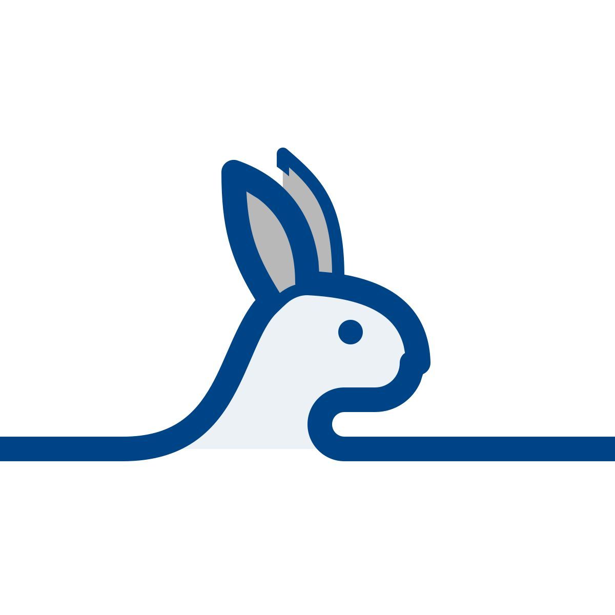 connect color style year of rabbit icon