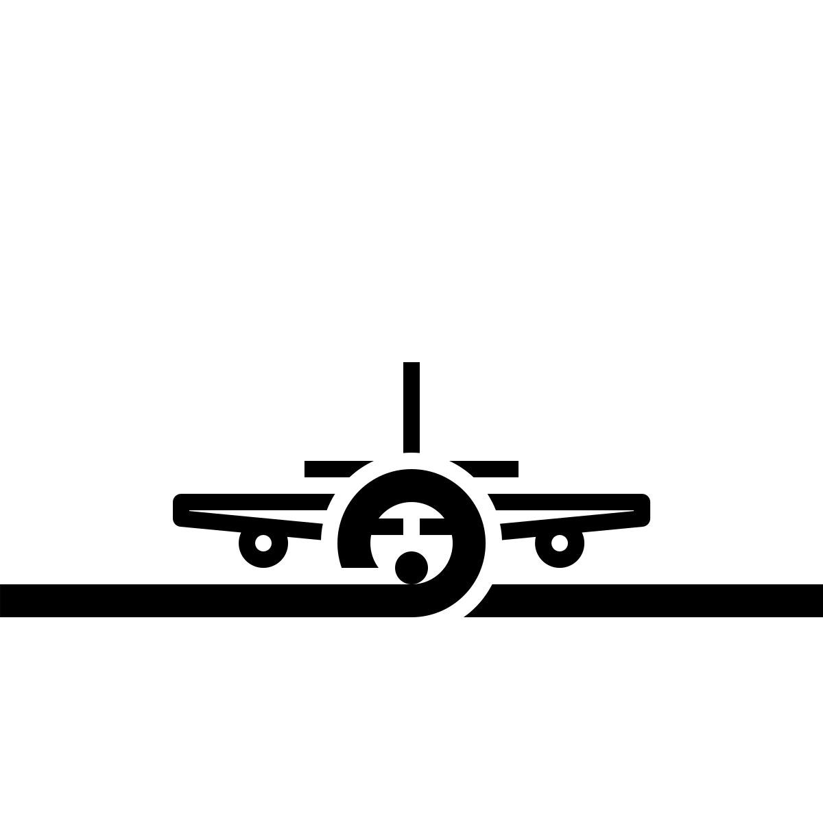 connect style avion vue de face icon