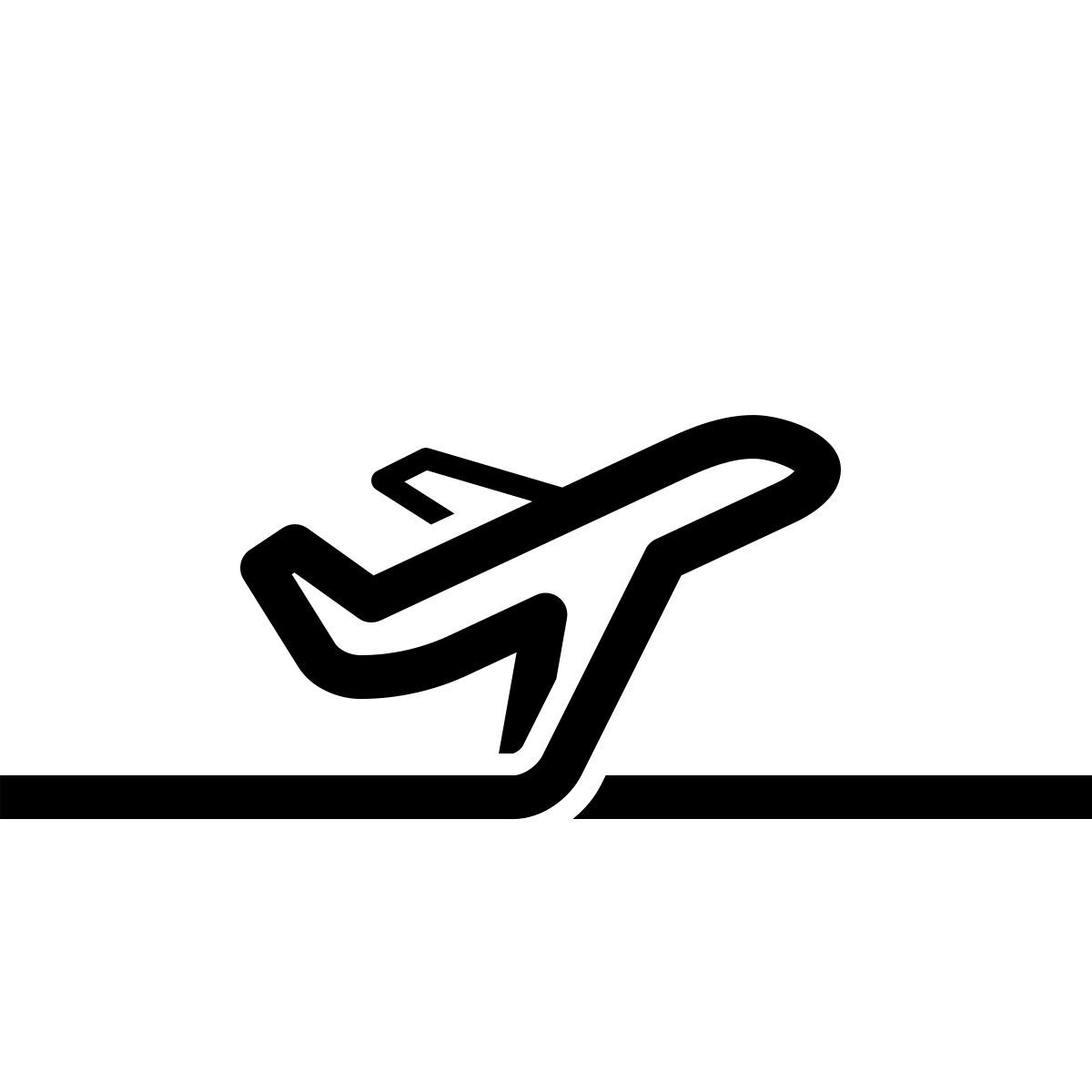 connect style decollo aereo icon