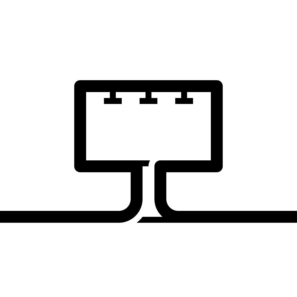 connect style panneau d'affichage icon