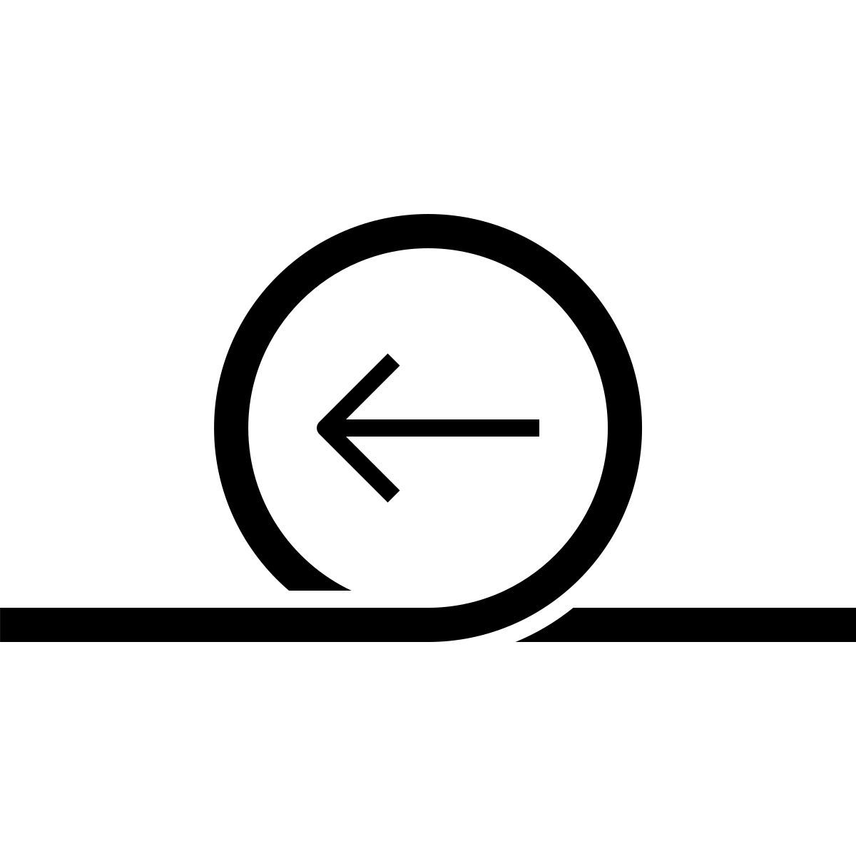 connect style botón de retroceso icon