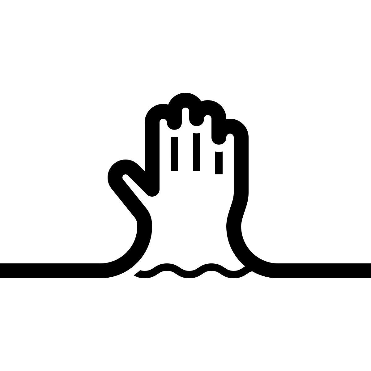 connect style guanti di gomma icon