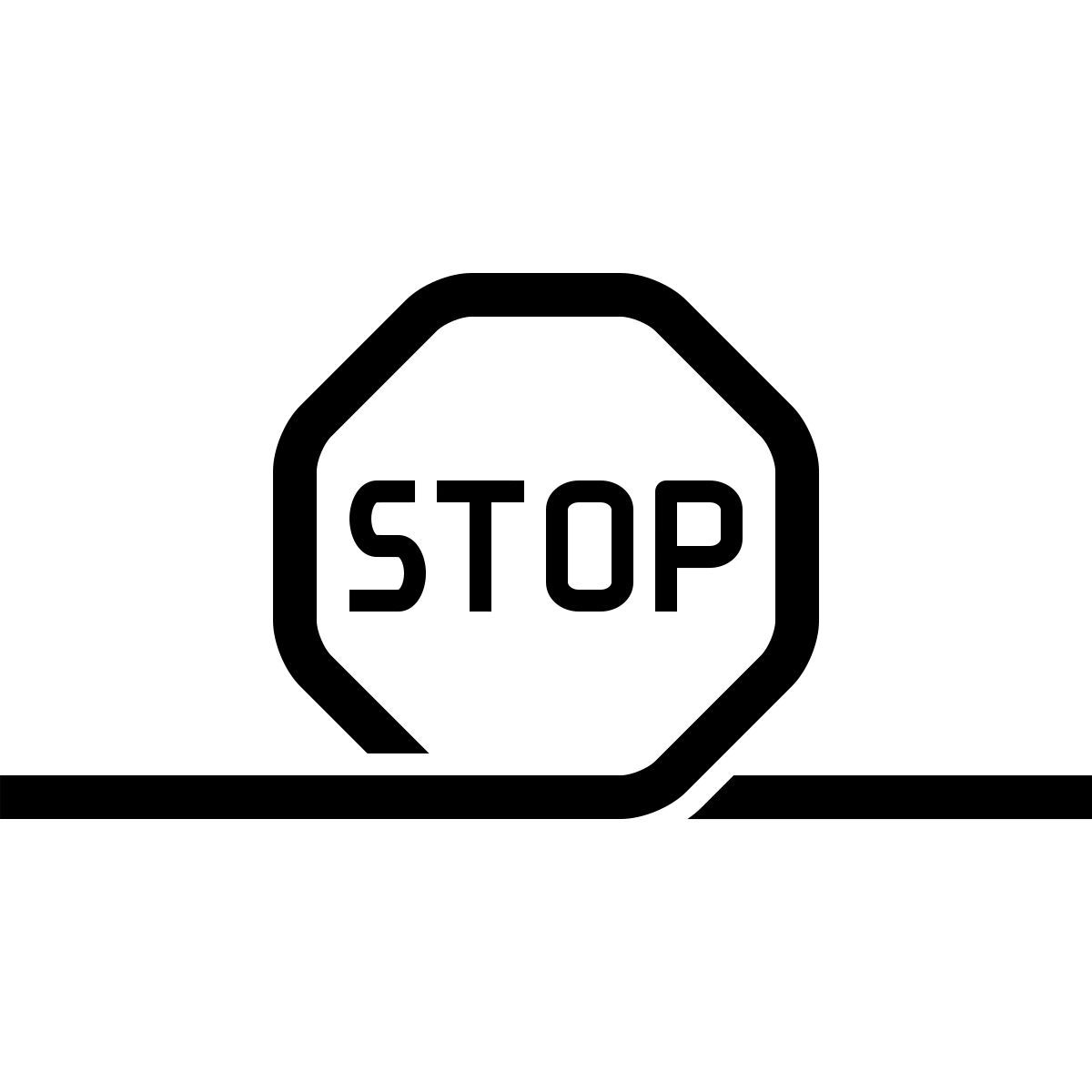 connect style panneau stop icon