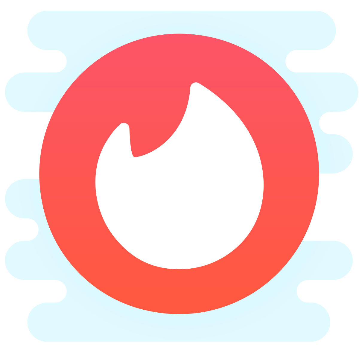cute clipart style   tinder icon