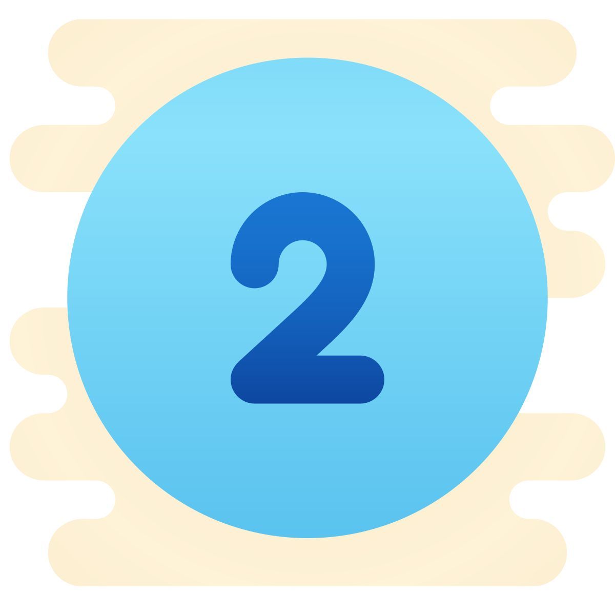 cute clipart style 圈2 icon