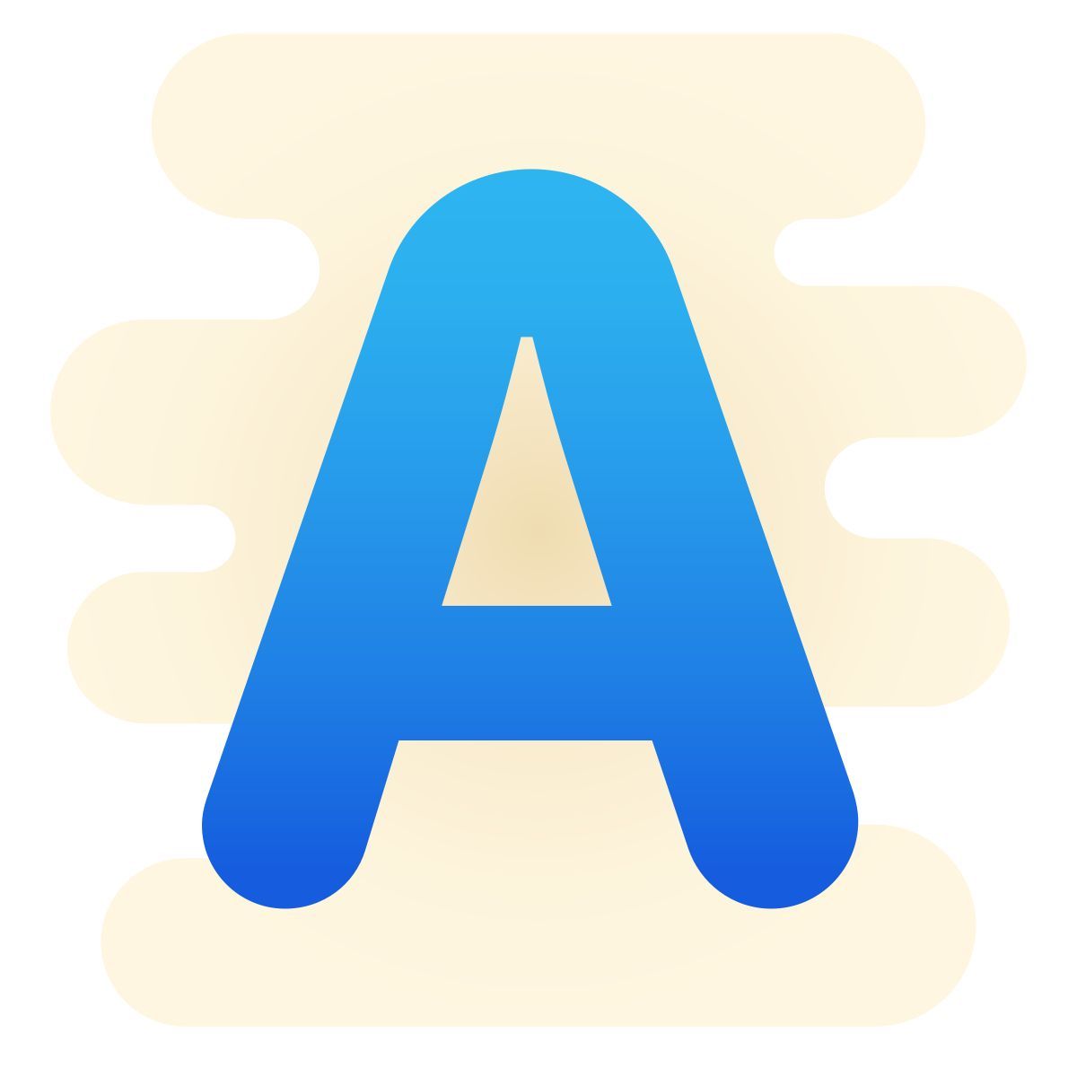 cute clipart style a icon