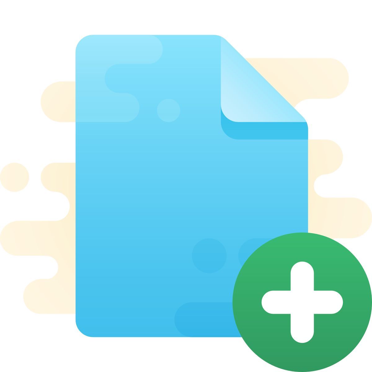 cute clipart style 파일 추가 icon