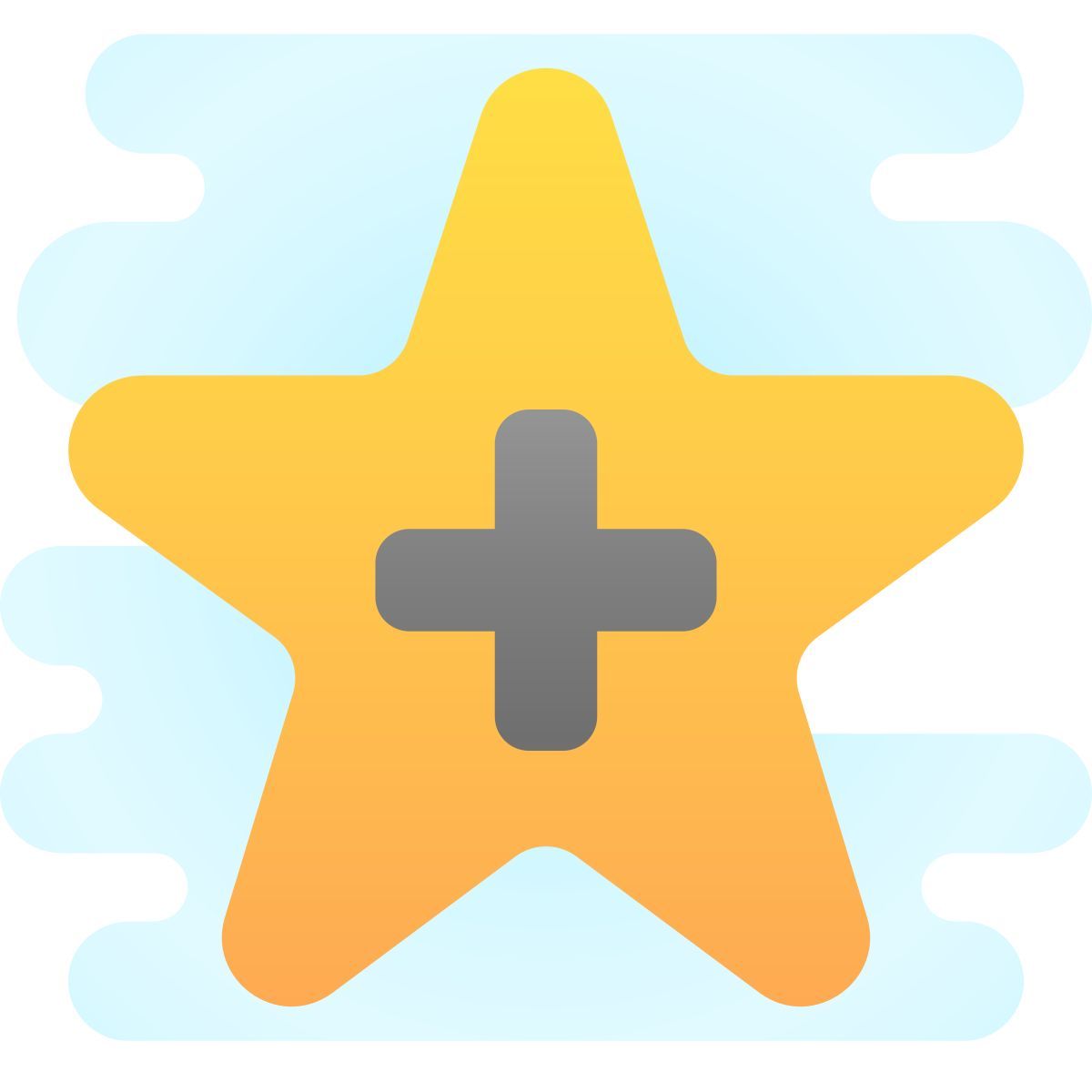 cute clipart style add to favorites icon