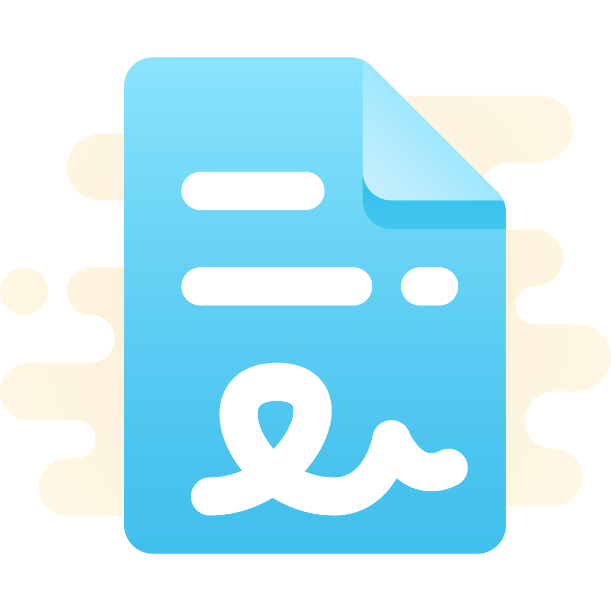 cute clipart style agreement icon