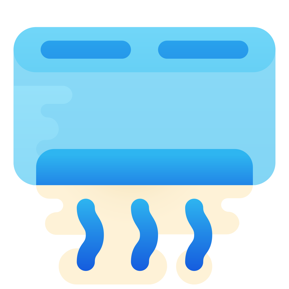cute clipart style air conditioner icon