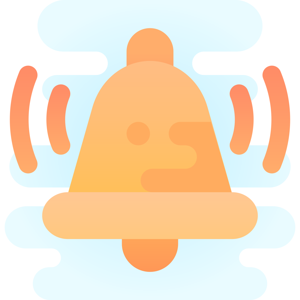 cute clipart style alarm icon