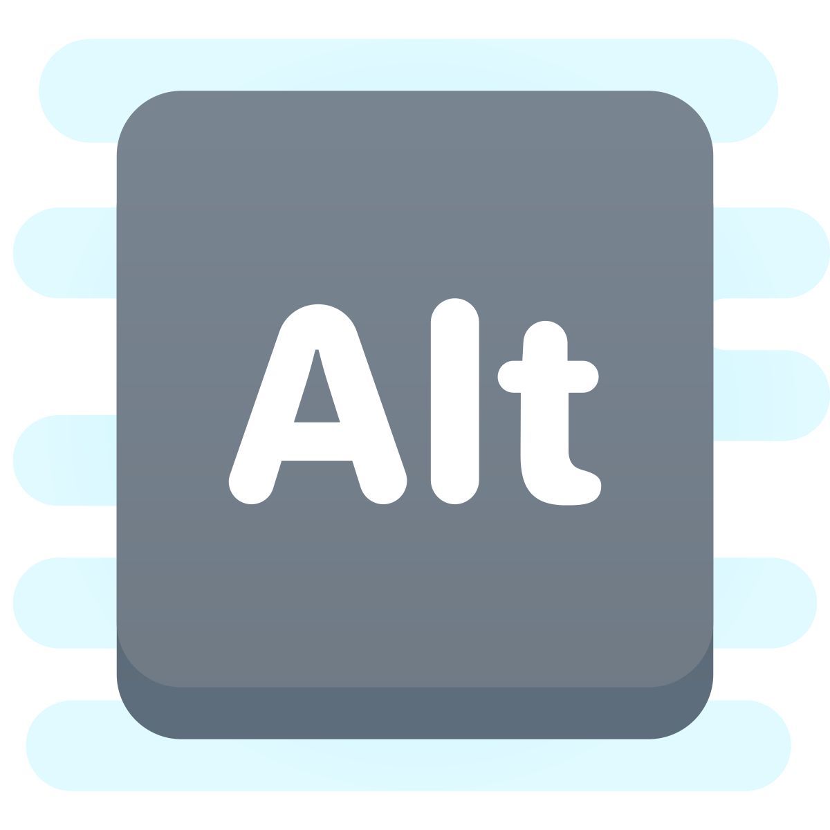 cute clipart style alt 키 icon