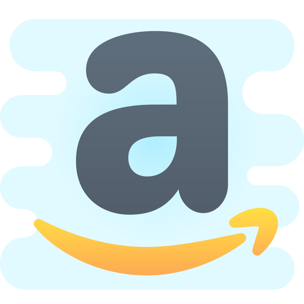 cute clipart style amazon icon